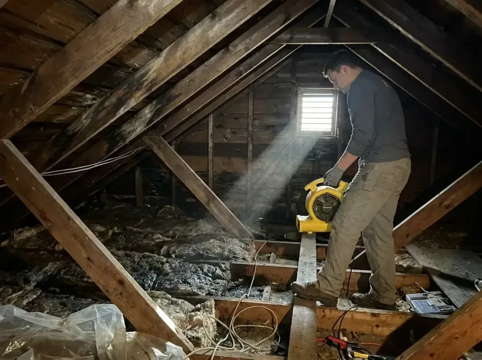 attic-water-damage-drying-proc-007 — frequently asked questions, Emergency Water Extraction & 24/7 Flood Response in Brook H…